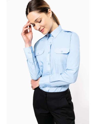 K-KA506-LADIES’ LONG-SLEEVED PILOT SHIRT